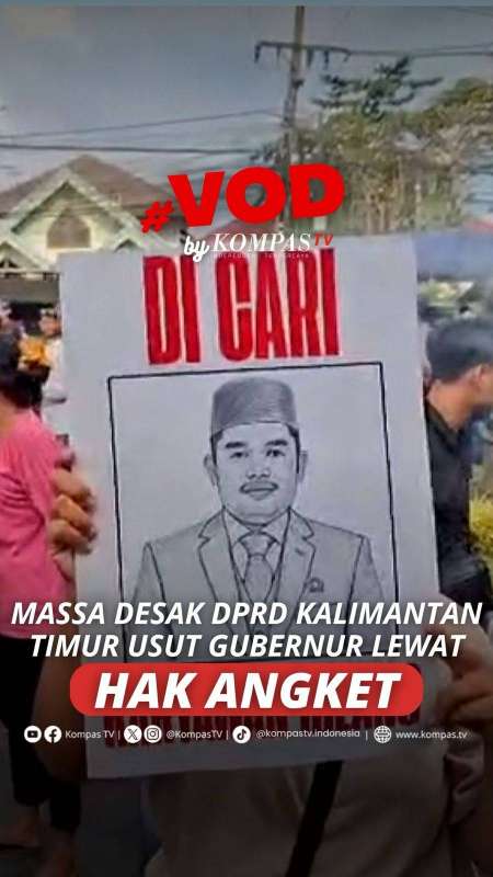MASSA DESAK DPRD KALIMANTAN TIMUR USUT GUBERNUR LEWAT HAK ANGKET 