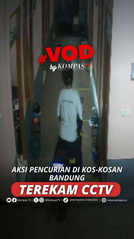 AKSI PENCURIAN DI KOS-KOSAN BANDUNG TEREKAM CCTV 