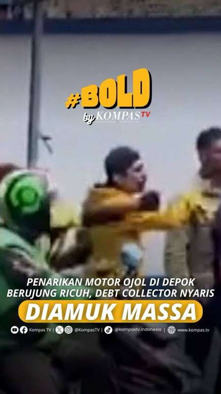 PENARIKAN MOTOR OJOL DI DEPOK BERUJUNG RICUH, DEBT COLLECTOR NYARIS DIAMUK MASSA 