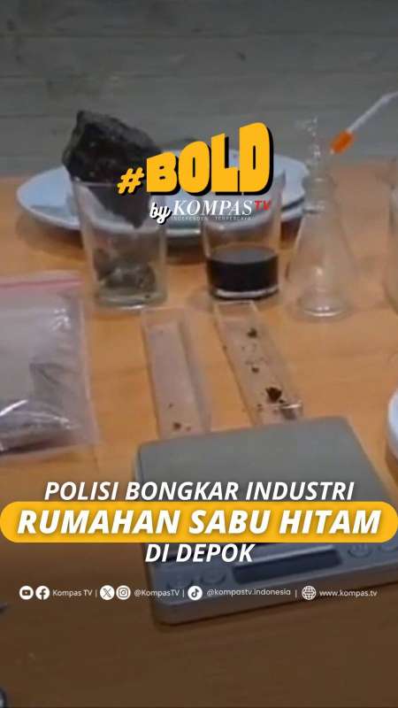 POLISI BONGKAR INDISTRI RUMAHAN SABU HITAM DI DEPOK