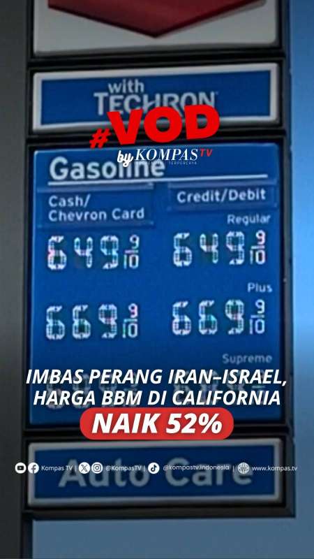 IMBAS PERANG IRAN-ISRAEL, HARGA BBM DI CALIFORNIA NAIK 52%