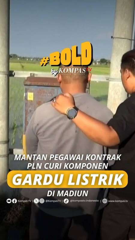MANTAN PEGAWAI KONTRAK PLN CURI KOMPONEN GARDU LISTRIK DI MADIUN 