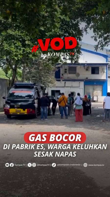 GAS BOCOR DI PABRIK ES, WARGA KELUHKAN SESAK NAPAS