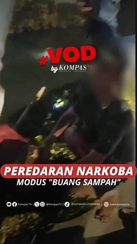 PEREDARAN NARKOBA MODUS BUANG SAMPAH