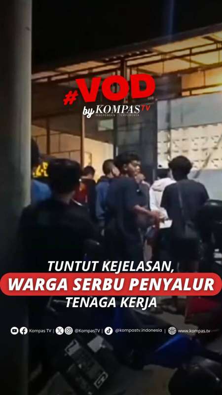TUNTUT KEJELASAN, WARGA SERBU PENYALUR TENAGA KERJA
