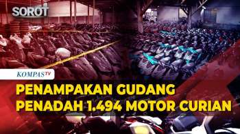 Penampakan Gudang Penadah 1.494 Motor Hasil Curian