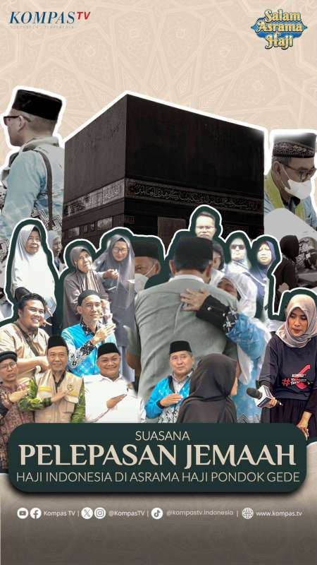 SUASANA PELEPASAN JAMAAH HAJI INDONESIA DI ASRAMA HAJI PONDOK GEDE 