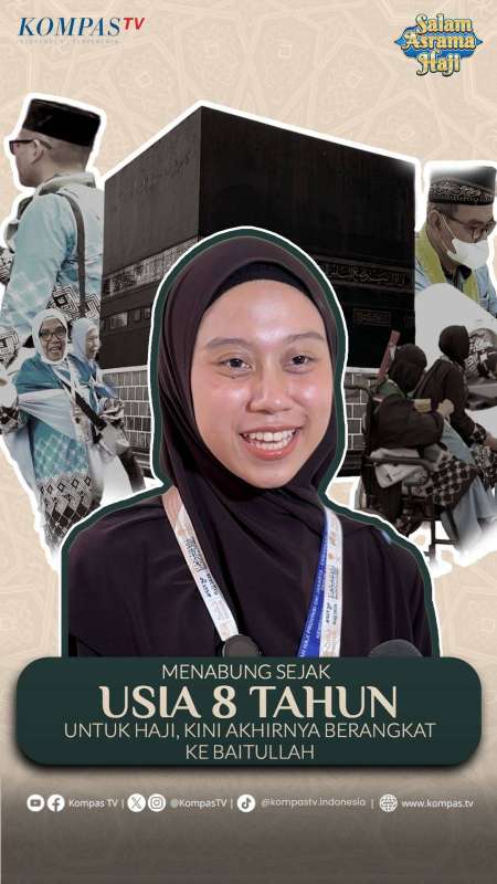 MENABUNG SEJAK USIA 8 TAHUN UNTUK HAJI, KINI AKHIRNYA BERANGKAT KE BAITULLAH 
