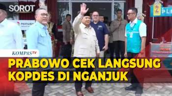 Presiden Prabowo Cek Langsung Gerai Koperasi Desa Merah Putih Di Nganjuk, Jatim