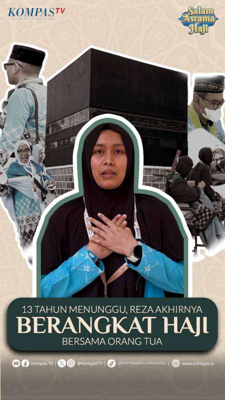 13 TAHUN MENUNGGU, REZA AKHIRNYA BERANGKAT HAJI BERSAMA ORANG TUA 