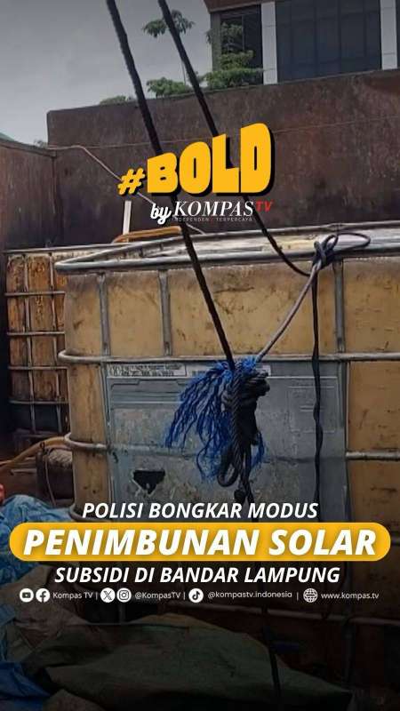 POLISI BONGKAR MODUS PENIMBUNAN SOLAR SUBSIDI DI BANDAR LAMPUNG 