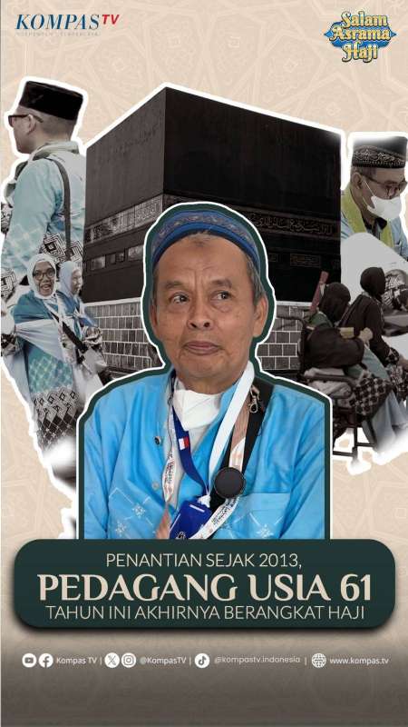 PENANTIAN SEJAK 2013, PEDAGANG USIA 61 TAHUN INI AKHIRNYA BERANGKAT HAJI 