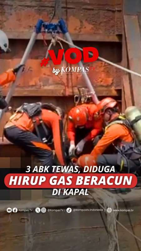 3 ABK TEWAS, DIDUGA HIRUP GAS BERACUN DI KAPAL
