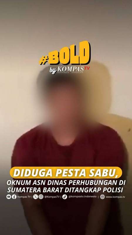 DIDUGA PESTA SABU, OKNUM ASN DINAS PERHUBUNGAN DI SUMATERA BARAT DITANGKAP POLISI 