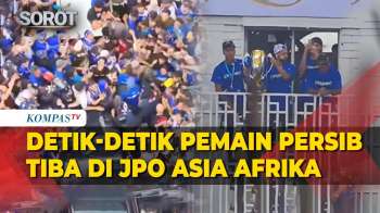 Detik-Detik Pemain Persib Tiba di JPO Asia Afrika, Butuh 5 Jam Tembus Lautan Bobotoh