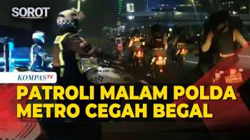 Iring-iringan Patroli Malam Polda Metro Jaya Sisir Titik Rawan Begal Hingga Dini Hari