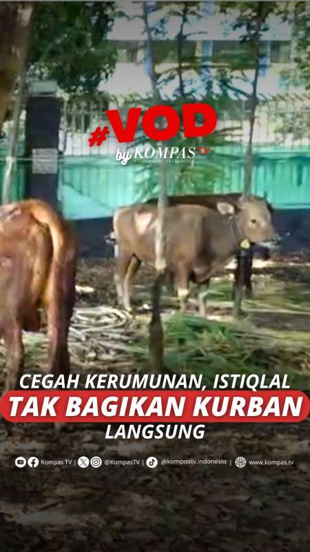 CEGAH KERUMUNAN, ISTIQLAL TAK BAGIKAN KURBAN LANGSUNG