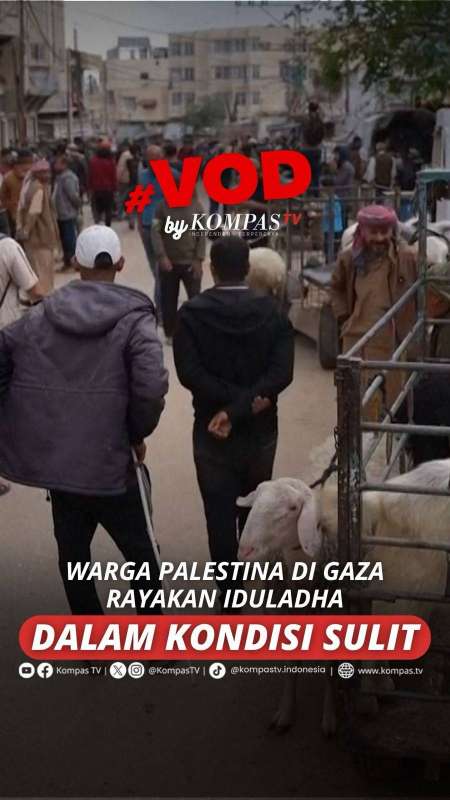 WARGA PALESTINA DI GAZA RAYAKAN IDULADHA DALAM KONDISI SULIT 