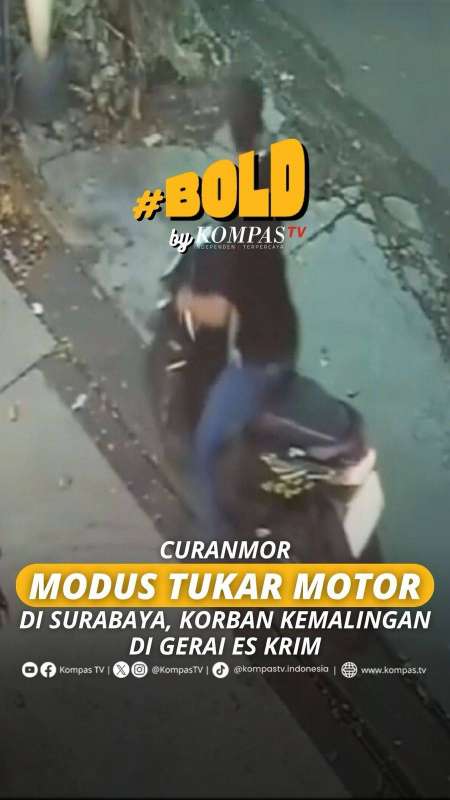 CURANMOR MODUS TUKAR MOTOR DI SURABAYA, KORBAN KEMALINGAN DI GERAI ES KRIM