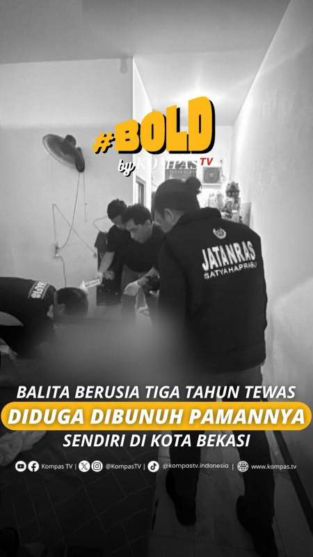 BALITA BERUSIA TIGA TAHUN TEWAS DIDUGA DIBUNUH PAMANNYA SENDIRI DI KOTA BEKASI