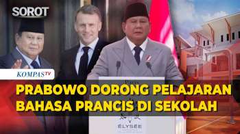 Momen Prabowo Instruksikan Sekolah Di Indonesia Belajar Bahasa Prancis Di Depan Macron