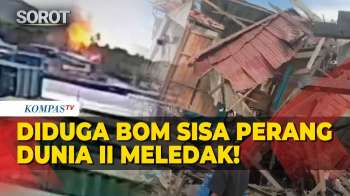 Detik-Detik Diduga Bom Sisa Perang Dunia II Meledak di Kota Biak Papua!