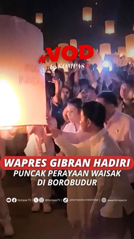 WAPRES GIBRAN HADIRI PUNCAK PERAYAAN WAISAK DI BOROBUDUR