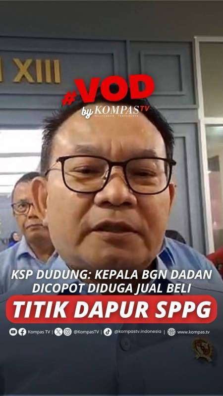 KSP DUDUNG: KEPALA BGN DADAN DICOPOT DIDUGA JUAL BELI TITIK DAPUR SPPG