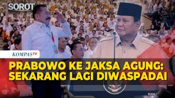 Riuh! Kelakar Prabowo Ke Jaksa Agung: Sekarang Lagi Diwaspadai...