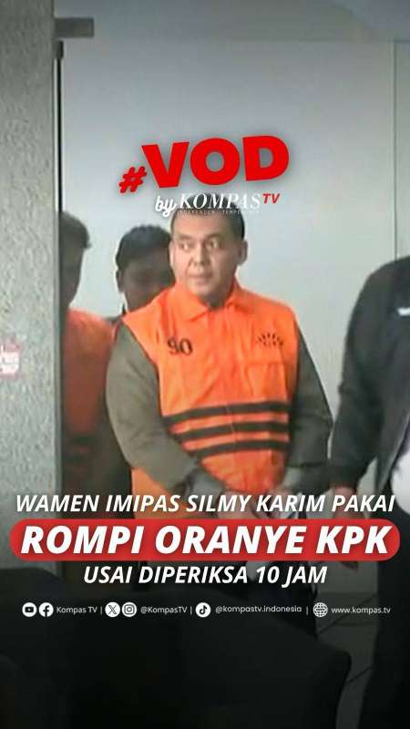 WAMEN IMIPAS SILMY KARIM PAKAI ROMPI ORANYE KPK USAI DIPERIKSA 10 JAM