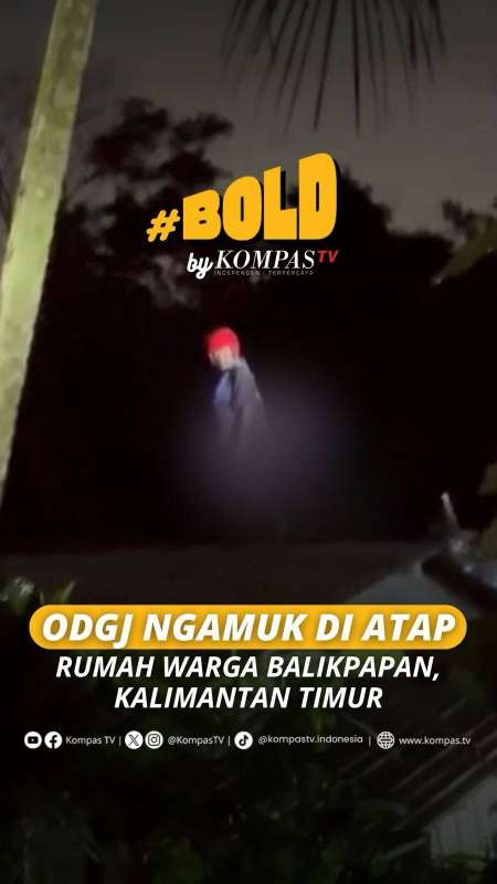 ODGJ NGAMUK DI ATAP RUMAH WARGA BALIKPAPAN, KALIMANTAN TIMUR