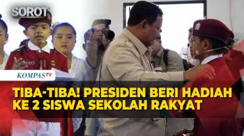 Berbahasa Inggris! Presiden Prabowo Tiba-tiba Berikan Hadiah Ke Siswa Sekolah Rakyat