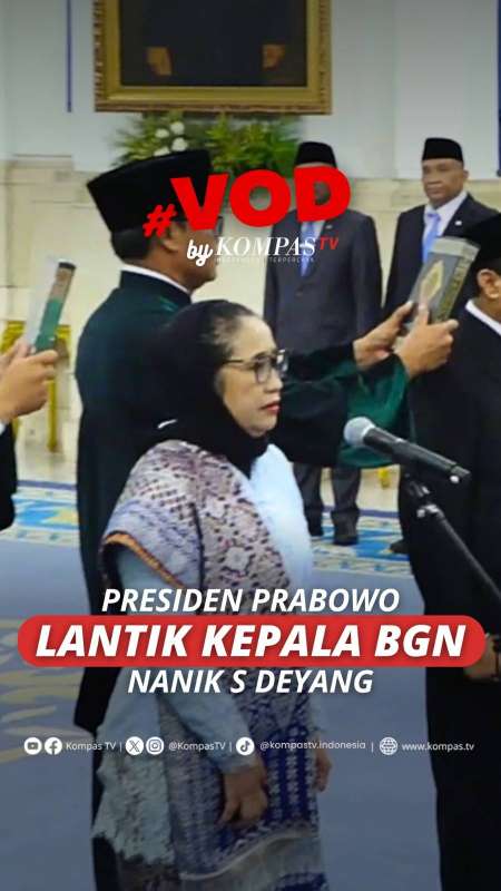 PRESIDEN PRABOWO LANTIK KEPALA BGN NANIEK S DEYANG