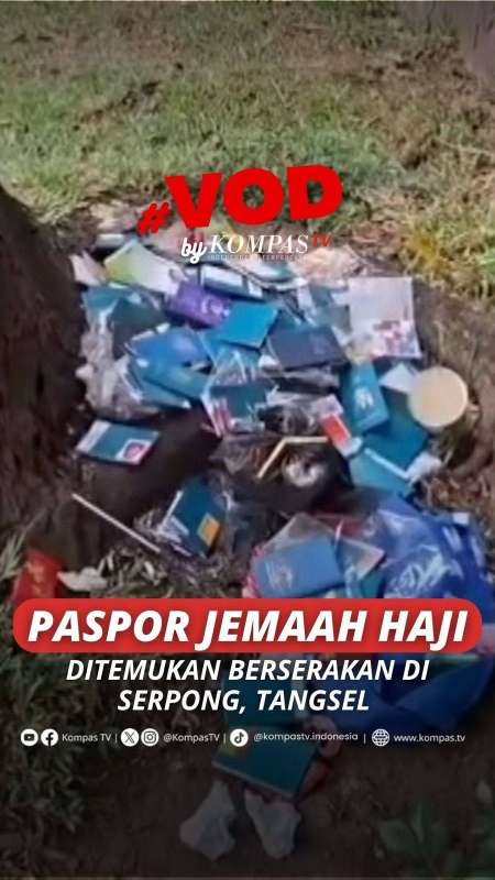 PASPOR JEMAAH HAJI DITEMUKAN BERSERAKAN DI SERPONG, TANGSEL 