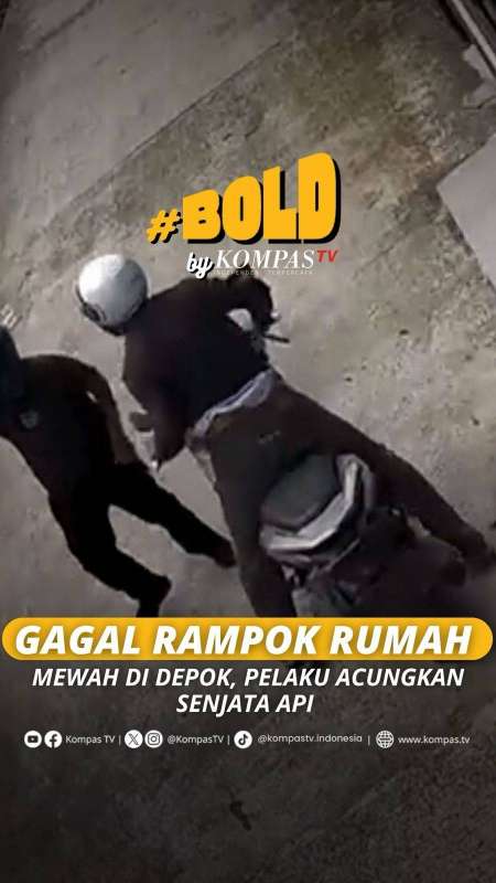 GAGAL RAMPOK RUMAH MEWAH DI DEPOK, PELAKU ACUNGKAN SENJATA API 