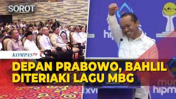 Momen Lagu MBG Menggema! Bahlil Disambut Nyanyian MBG Di Depan Prabowo