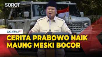 Prabowo Cerita Pengalaman Naik Mobil Maung: Pernah Bocor saat Hujan