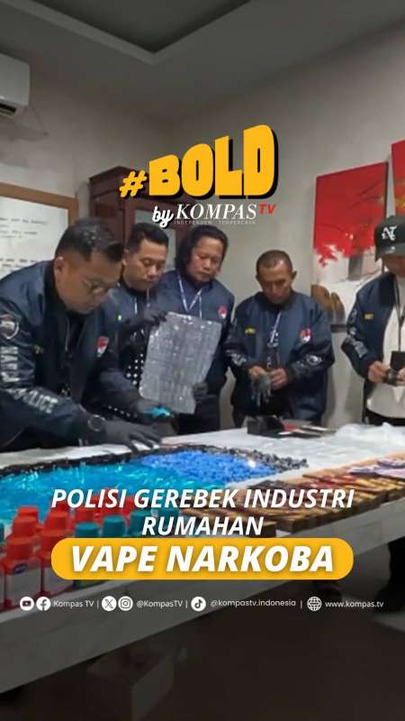 POLISI GEREBEK INDUSTRI RUMAHAN VAPE NARKOBA