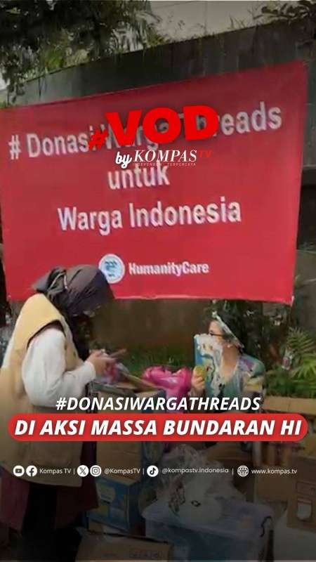 #DONASIWARGATHREADS DI AKSI MASSA BUNDARAN HI