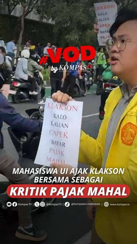 MAHASISWA UI AJAK KLAKSON BERSAMA SEBAGAI KRITIK PAJAK MAHAL 
