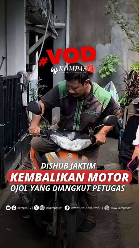 DISHUB JAKTIM KEMBALIKAN MOTOR OJOL YANG DIANGKUT PETUGAS 