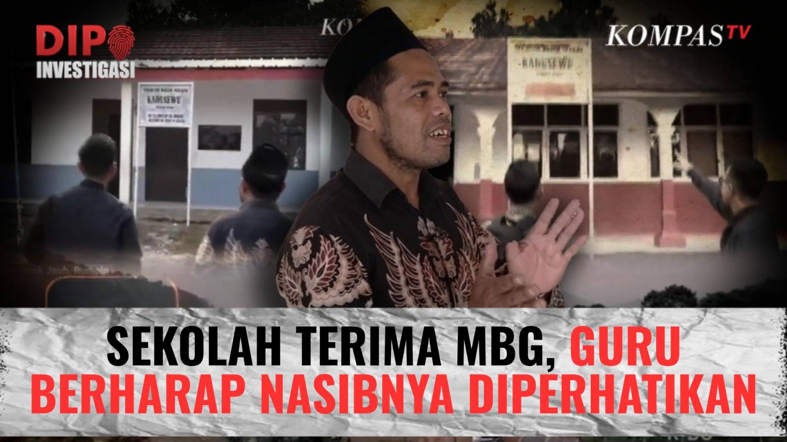 Sekolah Sudah Dapat MBG, Guru Saleh Berharap Gajinya Setara UMR | DIPO INVETSIGASI