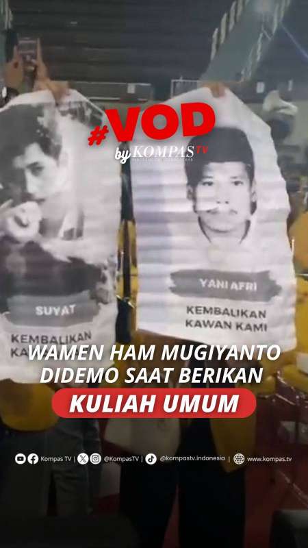 WAMEN HAM MUGIYANTO DIDEMO SAAT BERIKAN KULIAH UMUM 