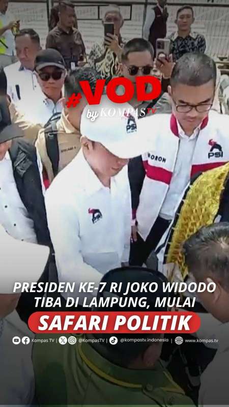 PRESIDEN KE-7 RI JOKO WIDODO TIBA DI LAMPUNG, MULAI SAFARI POLITIK 