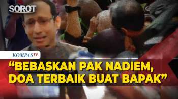 Terharu! Nadiem Tiba Di Sidang Vonis Kasus Korupsi Chromebook, Ibu-Ibu Ojol Beri Semangat Dan Doa