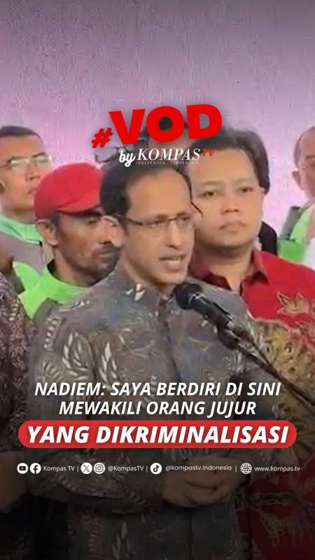 NADIEM: SAYA BERDIRI DISINI MEWAKILI ORANG JUJUR YANG DIKRIMINALISASI
