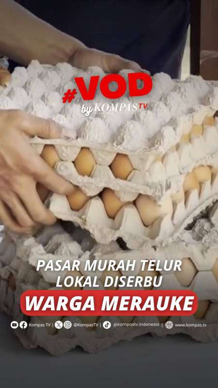 PASAR MURAH TELUR LOKAL DISERBU WARGA MERAUKE 