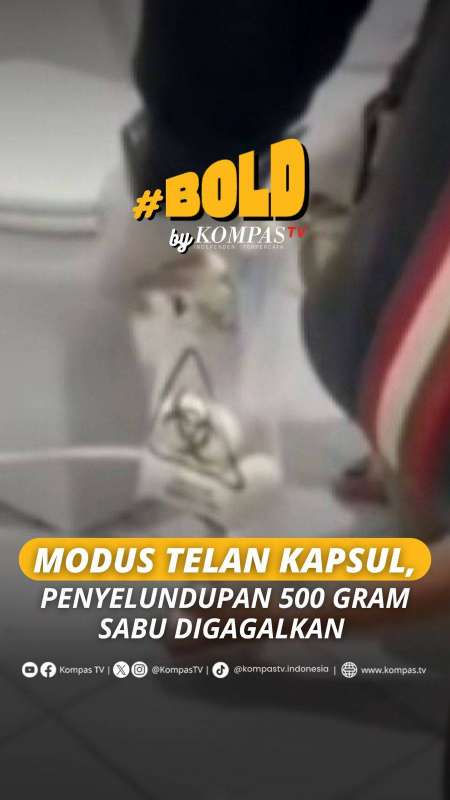 MODUS TELAN KAPSUL, PENYELUNDUPAN 500 GRAM SABU DIGAGALKAN 