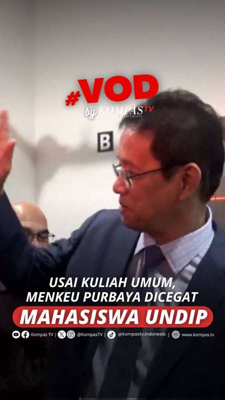 USAI KULIAH UMUM, MENKEU PURBAYA DICEGAT MAHASISWA UNDIP