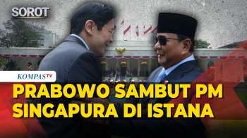 Detik-Detik Presiden Prabowo Sambut PM Singapura Lawrence Wong Di Istana